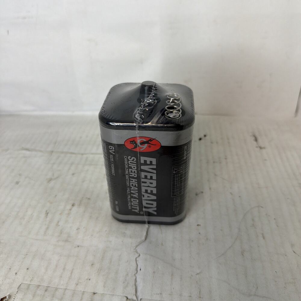 EVEREADY 6V Battery, Super Heavy Duty 6 Volt Battery, 1 Count New And Sealed